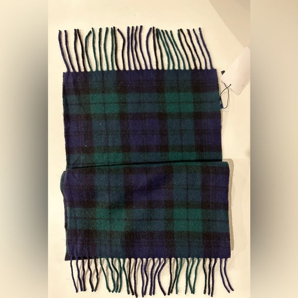 Tartan Plaid 100% Wool Scarf Nwt - Picture 4 of 4